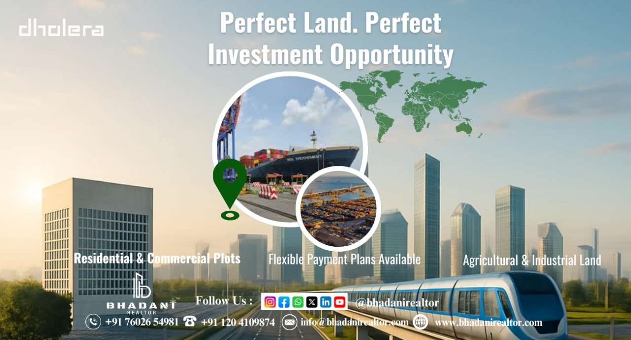 Prime Land Investment in Dholera — Expressway View City Plots